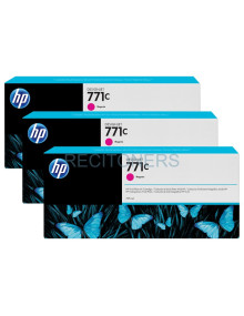 Cartucho de tinta B6Y33A HP - HP Pack 3 Cartuchos GF para Z6200 MG 771C 775ml Magenta