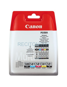 Cartucho de tinta 2078C007 CANON - CANON TINTA ECOPACK BK+C/M/Y PIXMA TS 6251/6350/6351/705/8252/8350/8351/8352/9550/9551 - PGI 