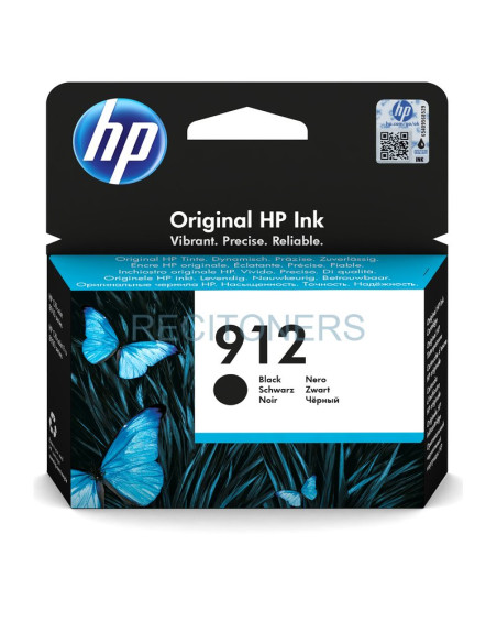 Cartucho de tinta 3YL80AEBGY HP - HP nº912 Cartucho Negro Officejet 8012, 8014, 8015, Officejet Pro 8022, 8024, 8025, 8035