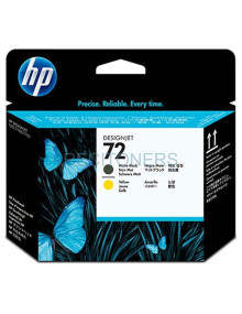 Cartucho de tinta C9384A HP - HP CABEZAL NEGRO MATE Y AMARILLO DESIGNJET T610/1100 - Nº72