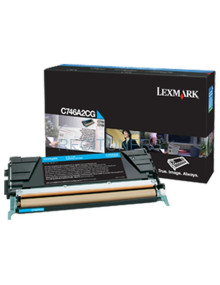 Toner C746A2CG LEXMARK - Lexmark C746, C748 Cartucho de toner cian
