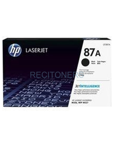 Toner CF287A HP - HP Toner LaserJet Enterprise M501/506dn/M527 Negro 87A 9.000 paginas