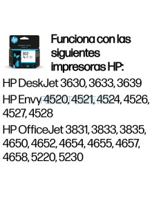 HP Cartucho de tinta original 302 tricolor Amarillo
