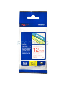 Papeleria TZe232 BROTHER - BROTHER CINTA ROTULADORA LAMINADA TEXTO ROJO SOBRE BLANCO - 12MMX8M