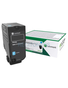 Lexmark CS/CX 727, CS728 Cartucho de toner cian Retornable