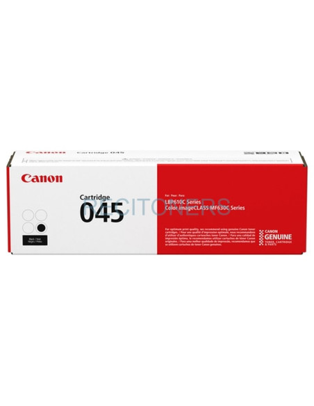 CANON TONER 045BK: I-Sensys MF631/ MF633/ MF635/LBP611/LBP613 1.400PAG. NEGRO