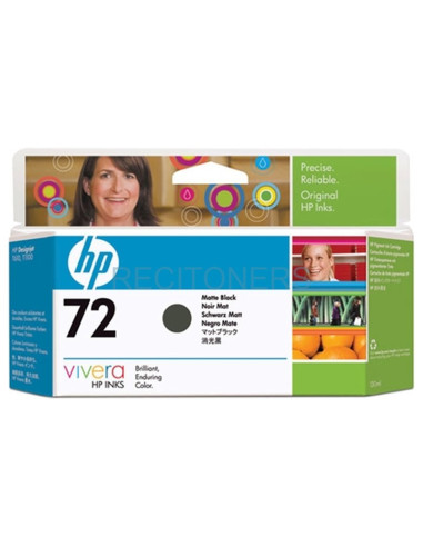 Consumible Gran Formato C9403A HP - HP CARTUCHO GF NEGRO MATE Nº72 130ML DESIGNJET T/610/770/1100