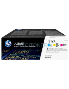Toner CF440AM HP - HP LASER JET 312A PACK 3 TONER CIAN/MAGENTA/AMARILLO 2.700 PAGINAS