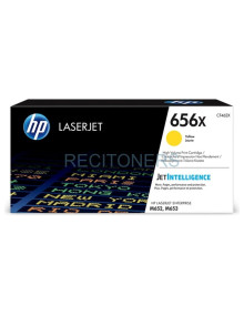 Toner CF462X HP - HP LaserJet Enterprise M652 Toner Amarillo Alto 656X