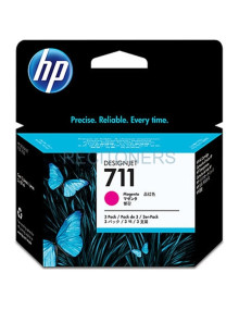 Cartucho de tinta CZ135A HP - HP 711 PACK 3 CARTUCHOSS DE TINTA HP711 MAGENTA (CZ135A)