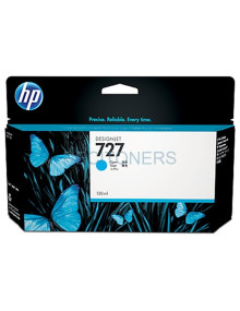 Cartucho de tinta B3P19A HP - HP CARTUCHO TINTA GF CIAN HP727 130ML DESIGNJET/T920/T1500