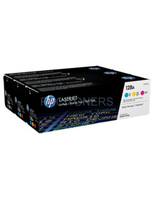 Toner CF371AM HP - HP TONER LASER TRICOLOR 128A LASERJET PRO CP1525 CM1415 PACK 3 COLORES C/M/Y