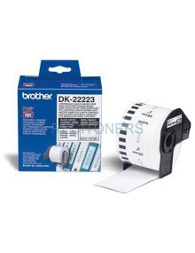 Papeleria DK22223 BROTHER - Brother DK22223 - Cintas contínuas - Cinta de papel (blanca) - 50mm x 30,48m
