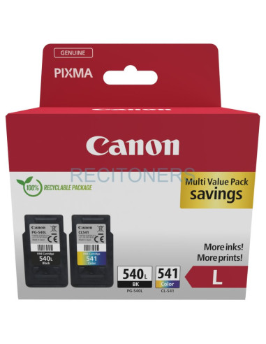 CANON Pack PG540L/CL541XL +50h glossy photo paper carton SEC con alarma