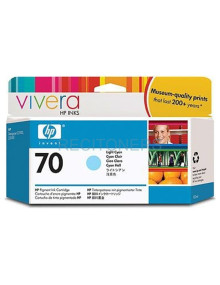Cartucho de tinta C9390A HP - HP CARTUCHO GF CIAN CLARO Nº70 130ML DESINGJET/Z2100/Z3100/Z3200