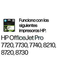 HP Cartucho de tinta Original 953XL de alto rendimiento negro