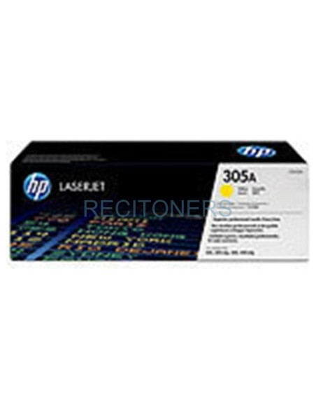 Toner CE412A HP - HP TONER AMARILLO LASERJET PRO 300 400 COLOR / M 351 A / MFP / M 375 NW / M 451 DN / DW / NW - 305A