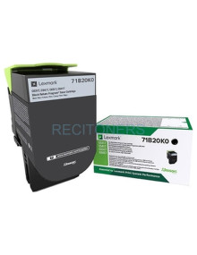 TÓNER NEGRO LEXMARK 71B20K0 RETORNABLE (3000 PAG)