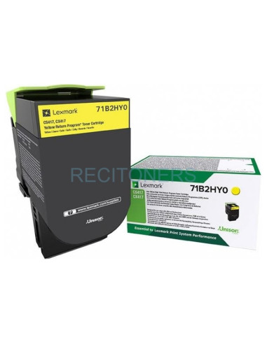 Lexmark CS/CX 417, 517 Cartucho de toner amarillo Alto Rendimiento Retornable