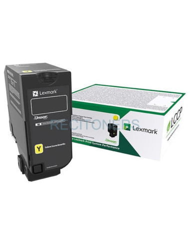 TÓNER AMARILLO LEXMARK 73B20Y0 RETORNABLE (15000 PAG)