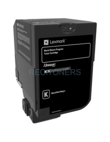 Lexmark CS720, CS725, CX725 Cartucho de toner negro Retornable
