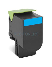 LEXMARK 802XC Cartucho de toner cian Extra Alto Rendimiento Retornable (4k)