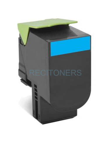 LEXMARK 802XC Cartucho de toner cian Extra Alto Rendimiento Retornable (4k)