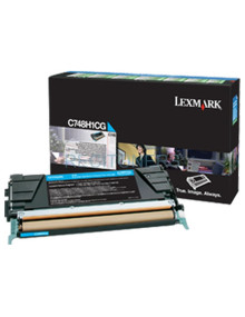 LEXMARK C748 Cartucho de toner cian Alto Rendimiento Retornable