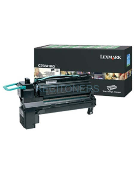 TÓNER NEGRO LEXMARK C792A1KG RETORNABLE (6000 PAG)