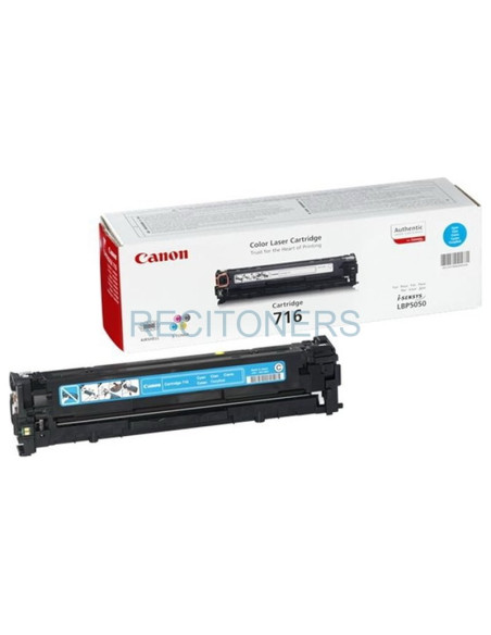 CANON TONER CIAN CRG716C 1.500 PAG. LBP/5050/5050N MF/8050