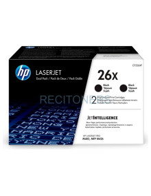 Toner CF226XD HP - HP TONER NEGRO LASERJET PRO M402DN / M402N/ M402D / M426DW / M426FDN / M426FDW - 26X (PACK 2)