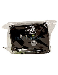Papeleria STe161 BROTHER - BROTHER CINTA ROTULADORA DE PLANTILLA LAMINADA DE 36MMX3M (REUTILIZABLE HASTA 50 VECES)