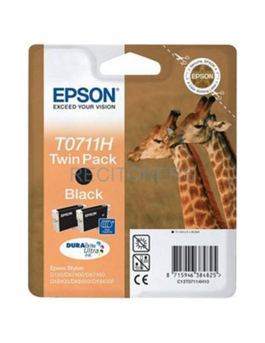 Epson Stylus D120/DX7400 Pack 2 Cartuchos de Alta capacidad