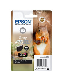 Cartucho de tinta C13T04F64010 EPSON - Epson Cartucho de tinta gris 11.2 ml C13T04F64010 (478XL)