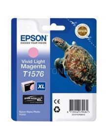 Cartucho de tinta C13T15764010 EPSON - EPSON CARTUCHO MAGENTA VIVID CLARO T1576 25,9ML R/3000