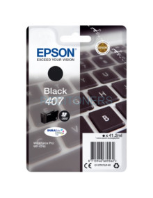 Cartucho de tinta C13T07U140 EPSON - EPSON TINTA NEGRO WORKFORCE PRO 4745 SERIES - Nº 407