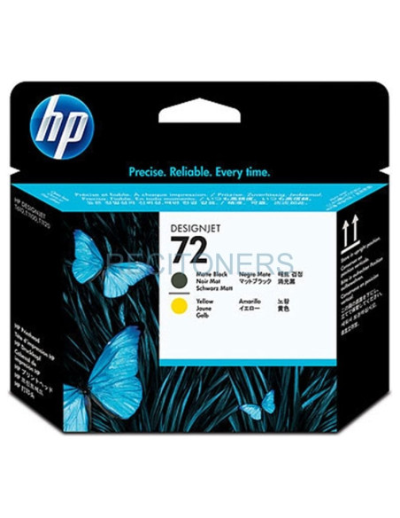 Cartucho de tinta C9384A HP - HP CABEZAL NEGRO MATE Y AMARILLO DESIGNJET T610/1100 - Nº72