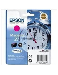 Cartucho de tinta C13T27034012 EPSON - Epson WorkForce WF-3000 y WF-7000 Cartucho Magenta nº27