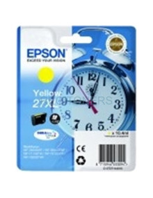 Cartucho de tinta C13T27144012 EPSON - Epson WorkForce WF-3000 y WF-7000 Cartucho Amarillo de Alta Capacidad nº27XL