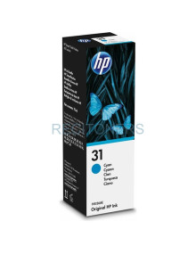 Cartucho de tinta 1VU26AE HP - HP TINTA BOTE CIAN SMART TANK WIRELESS 450,455,457,7005,7305 - Nº 31