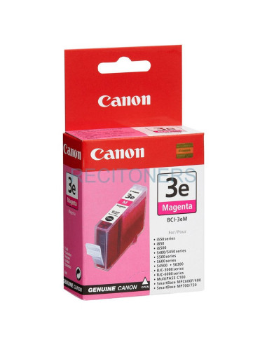 CANON CARTUCHO MAGENTA BCI3EM BJC/3000/6000/6100/6200/6500 S/400/400X/450/500/520/600/630/750/520X/530D/4500/6300 MP/700 I/550/8