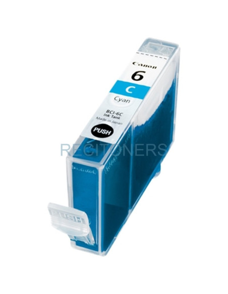 CANON CARTUCHO CIAN BCI6C 13ML S-/800/820/820D/830D/900/9000 I-/950/965/9100/560/865/905D/9950/990/6500/9100/9950 IP-/4000/5000/