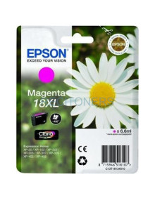 Cartucho de tinta C13T18134012 EPSON - EPSON CARTUCHO MAGENTA 18XL CLARIA HOME PACK 1 EXPRESSION HOME XP-/102/205/305/405