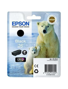 Cartucho de tinta C13T26014012 EPSON - EPSON CARTUCHO NEGRO T26 220 PAG. XP/600/605/700/800