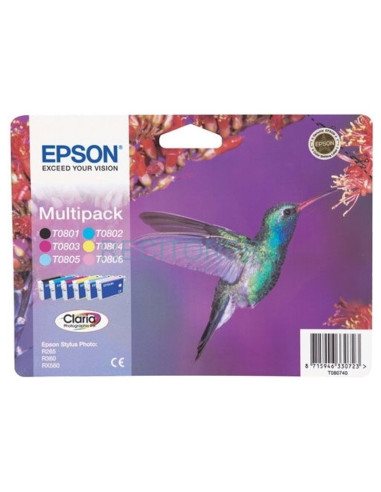 EPSON CARTUCHO COLORES PACK 6 STYLUS PHOTO R/265/285/360 STYLUS PHOTO RX/560/585/685 STYLUS PHOTO PX/650/660/700W/710W/720WD/800
