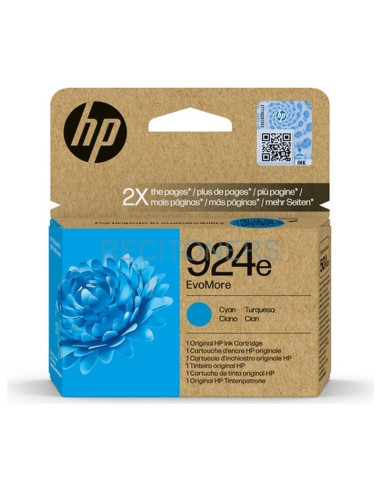 HP TINTA CIAN 800P OFFICEJET PRO 8120, 8130 SERIES - 924E (ALTA CAPACIDAD XL)