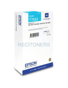Cartucho de tinta C13T75524N EPSON - EPSON Cartucho Cian XL 4000p WF-8xxx