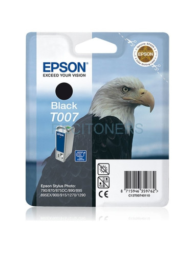 Epson Stylus Photo 790/870/875D/890/900/1270/1280/1290 Cartucho Negro