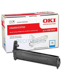 Tambor 43870007 OKI - TAMBOR CIAN OKI C5650/5650DN/N/5750/5750DN/N (20000 PAG)