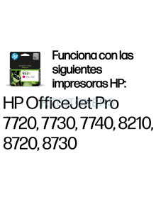 HP Cartucho de tinta Original 953XL de alto rendimiento magenta